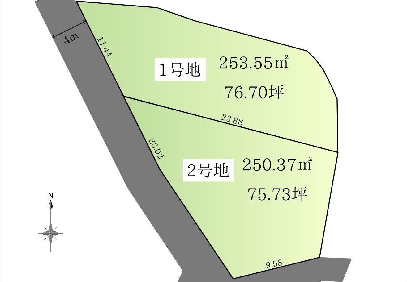 八女市鵜池「分譲地」